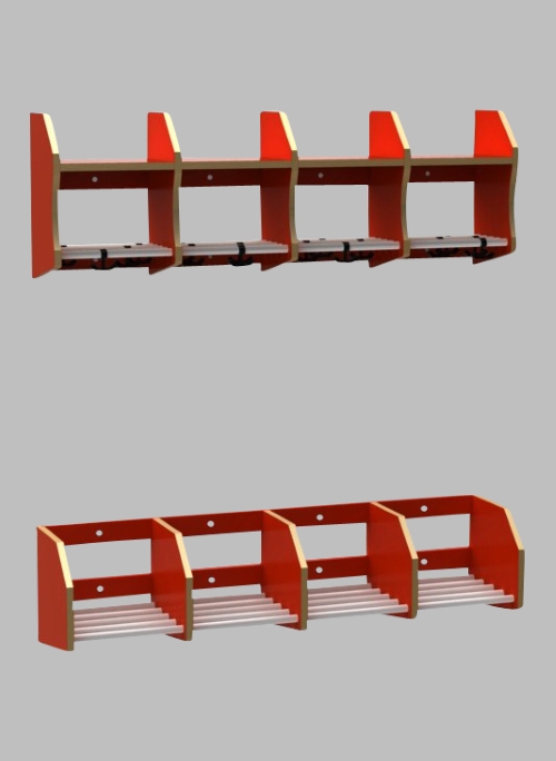 Kapp- och skohylla Paus